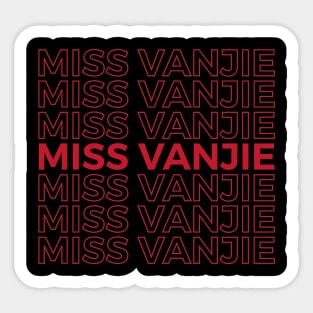 Miss Vanjie RuPauls Drag Race Sticker